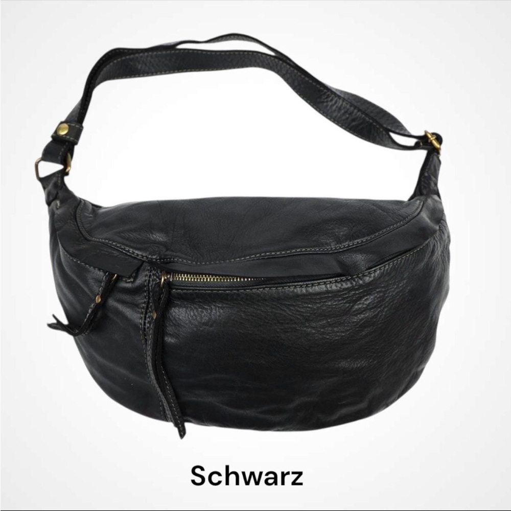 Black Leather Shoulder Bag